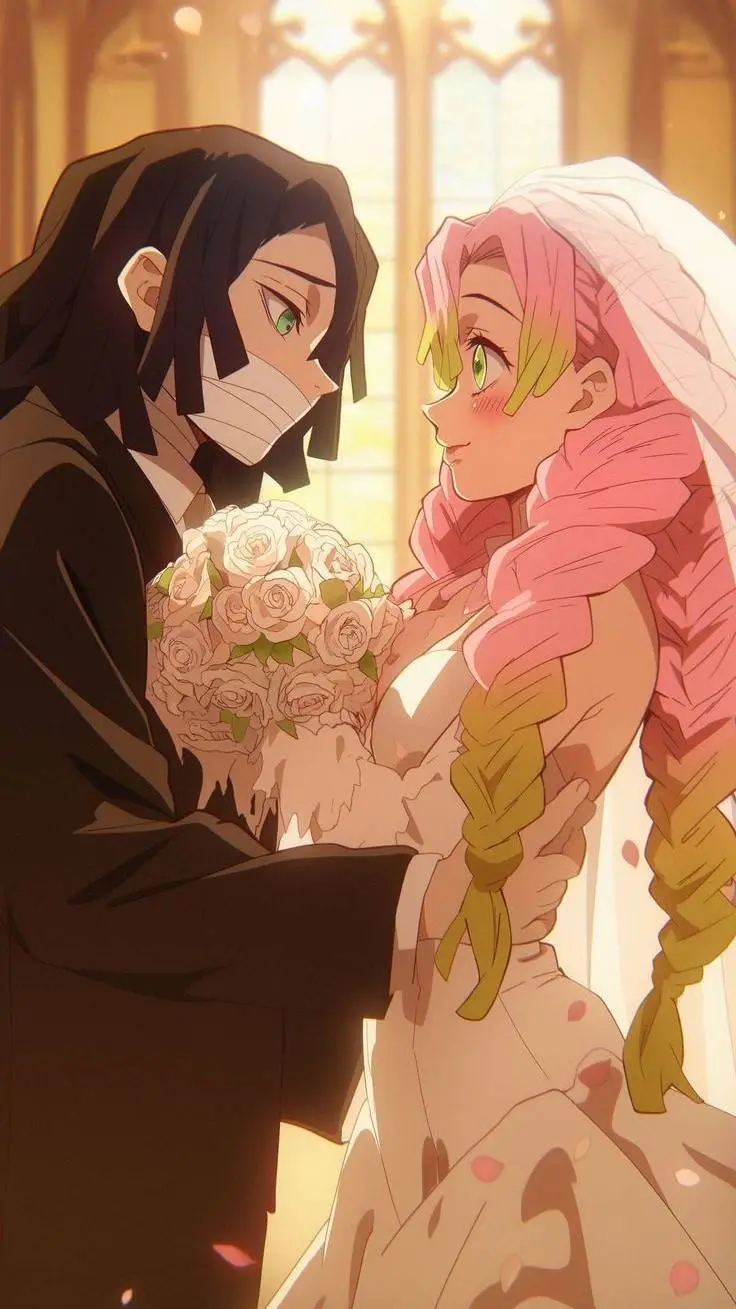 ai character: kny mariage background