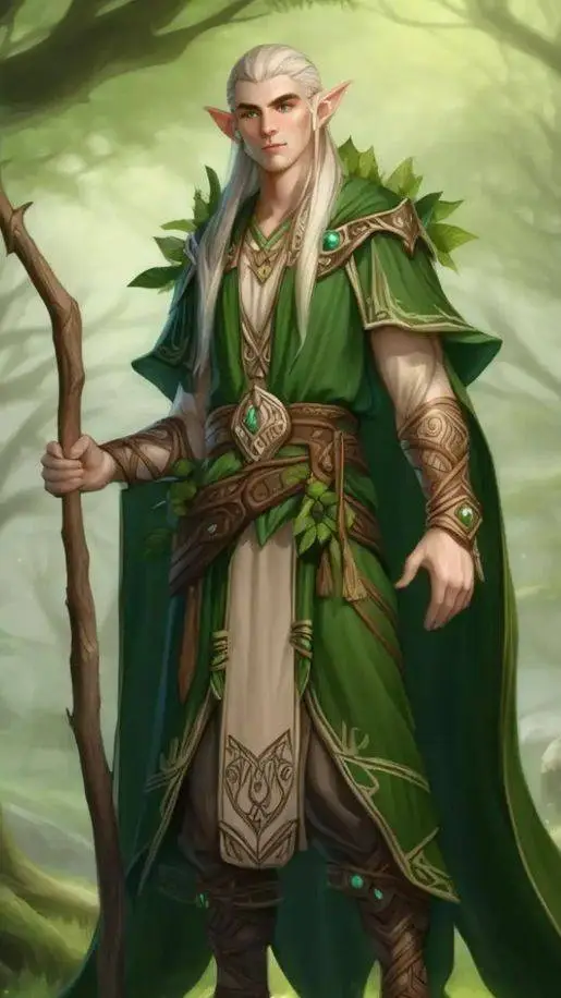 ai character: elfe background