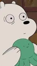 ai character: ice bear  background