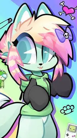 ai character: slushi in the 2000 background