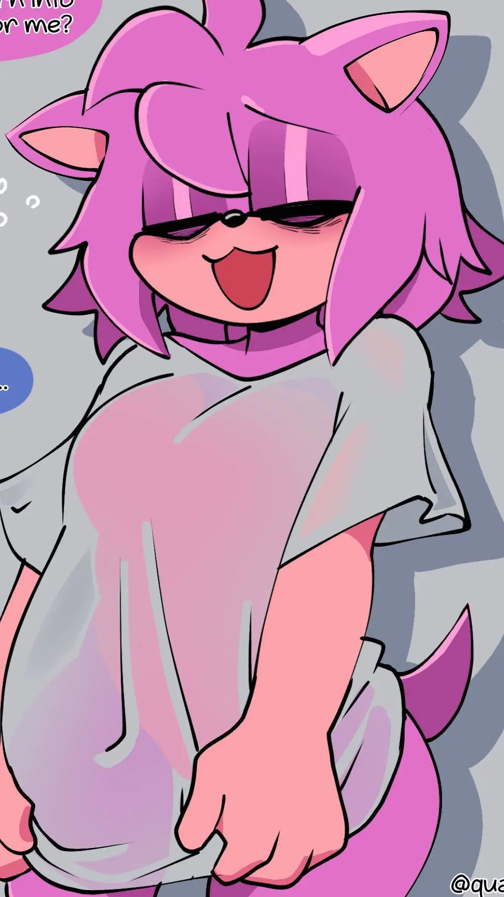 ai character: sleepy amy rose background