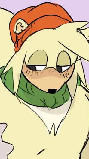 ai character: bark  polar bear  background