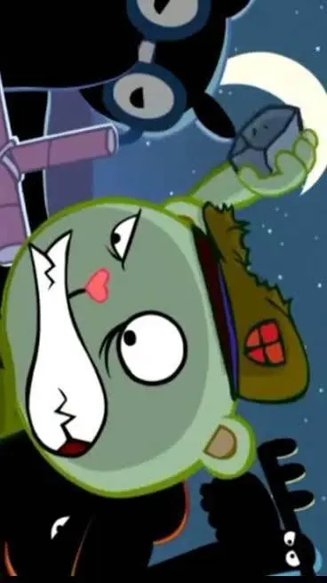 ai character: happy tree friends background