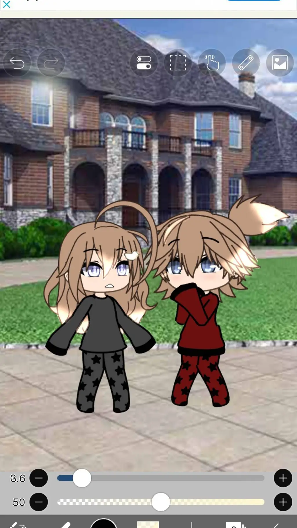 ai character: me irl gacha background