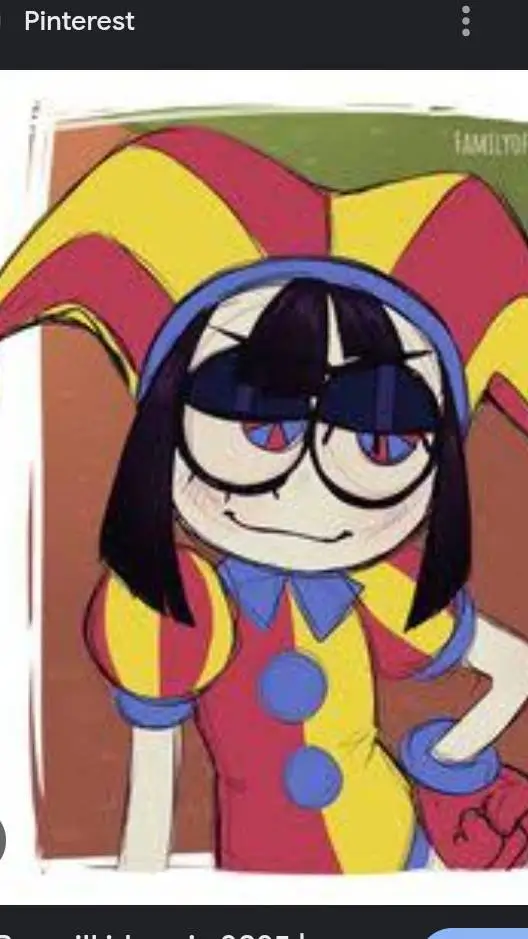 ai character: evil pomni  background