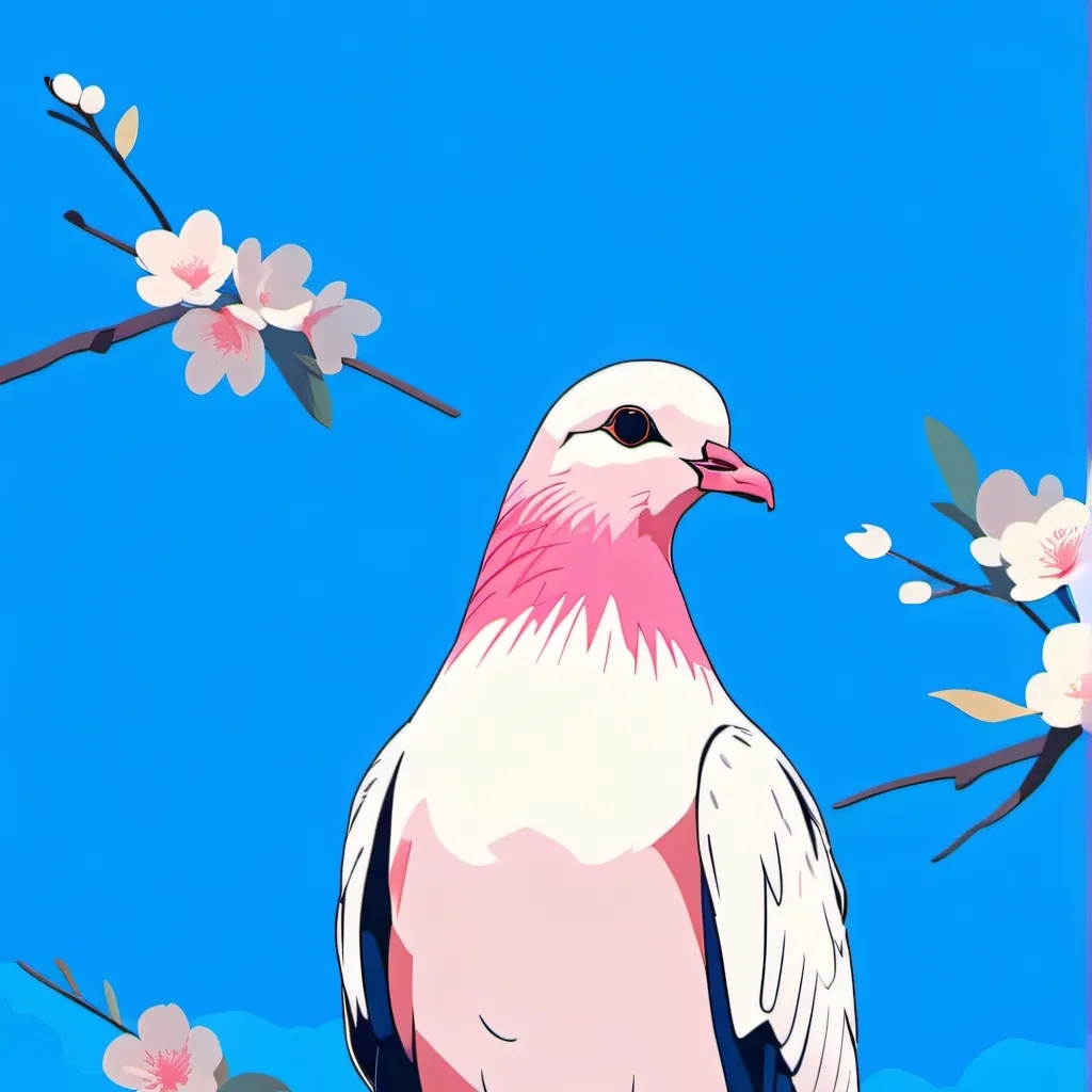 chat with ai character: pink pigeon