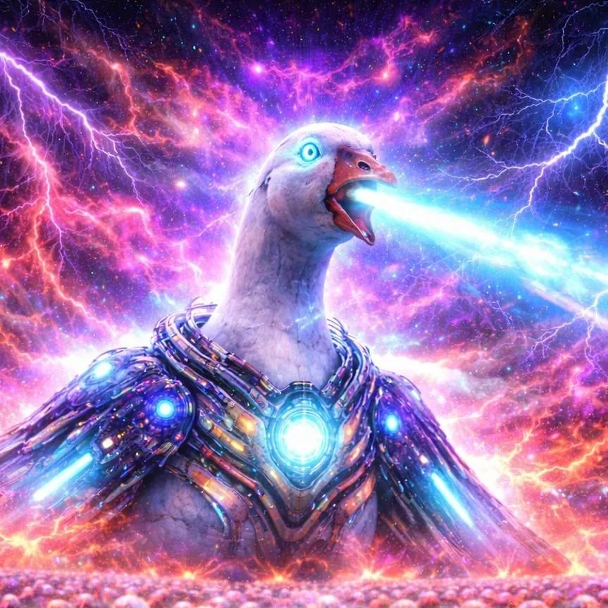 chat with ai character: ai slop goose