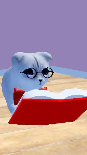 ai character: Simon !KITTEN GAME background