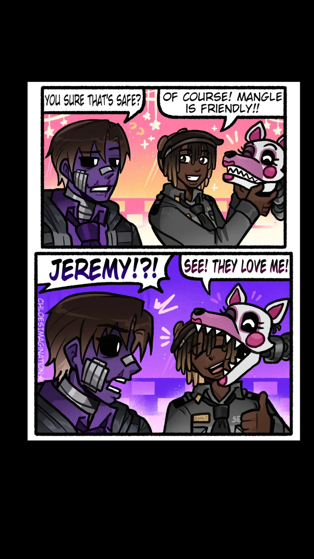 ai character: Michael and Jeremy background