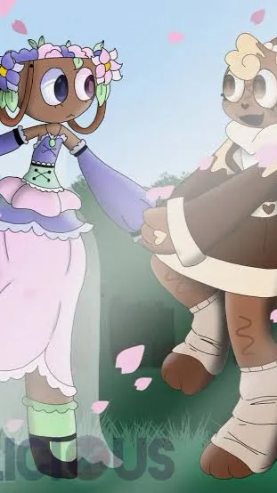 ai character: Wilting....  background