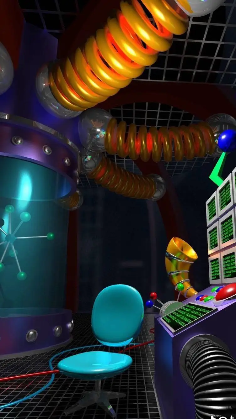 ai character: Digital world.mons background