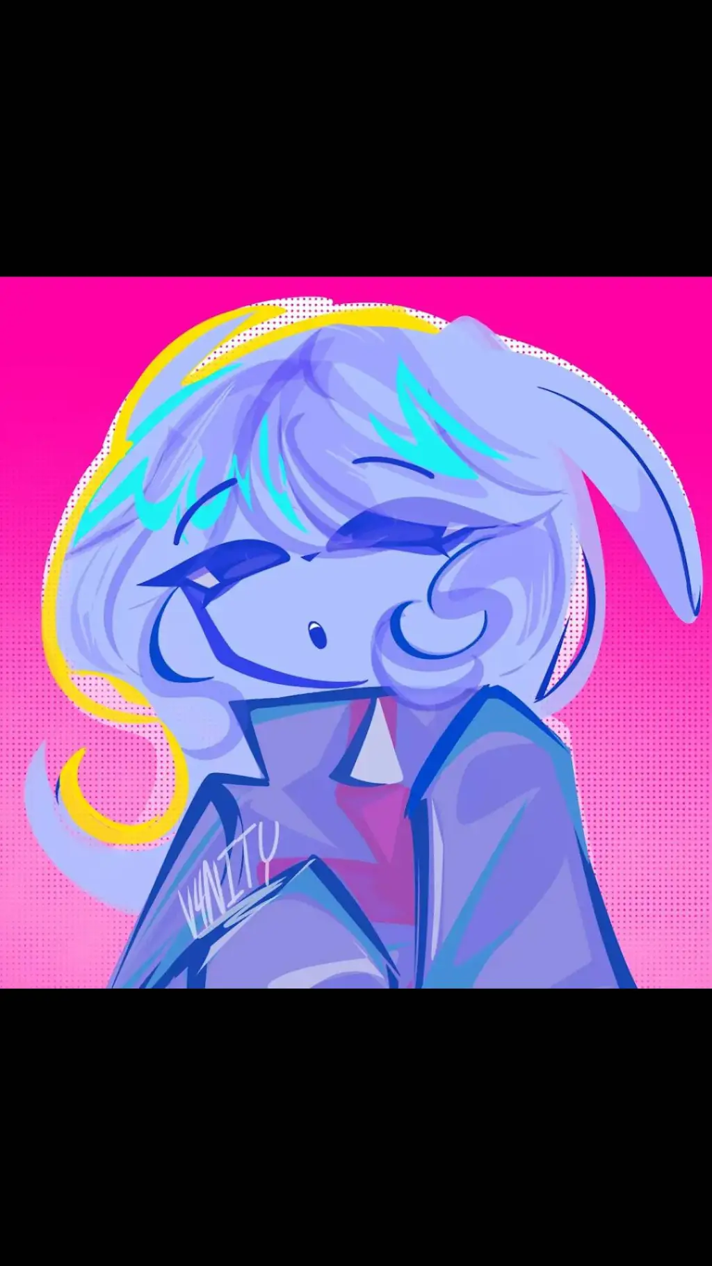 ai character: blue intern background