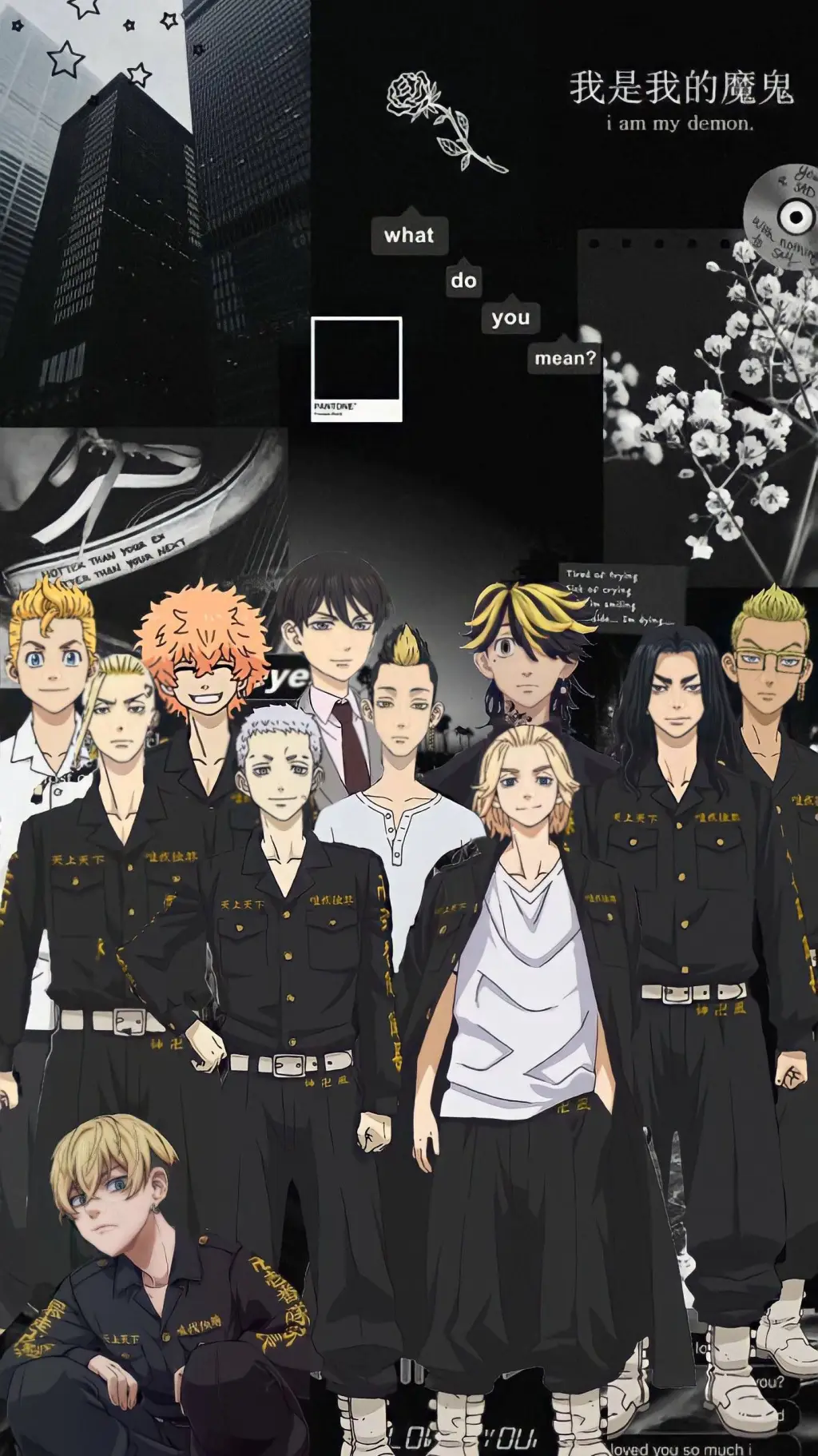 ai character: Mikey et kisaki  background