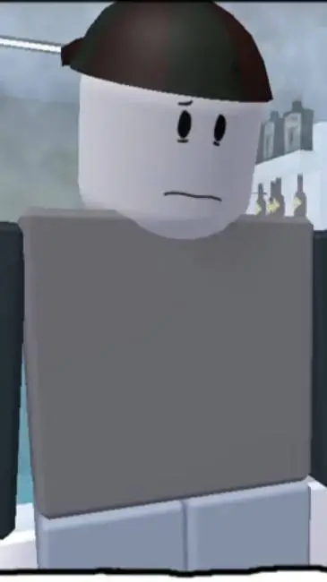 ai character: Gray background