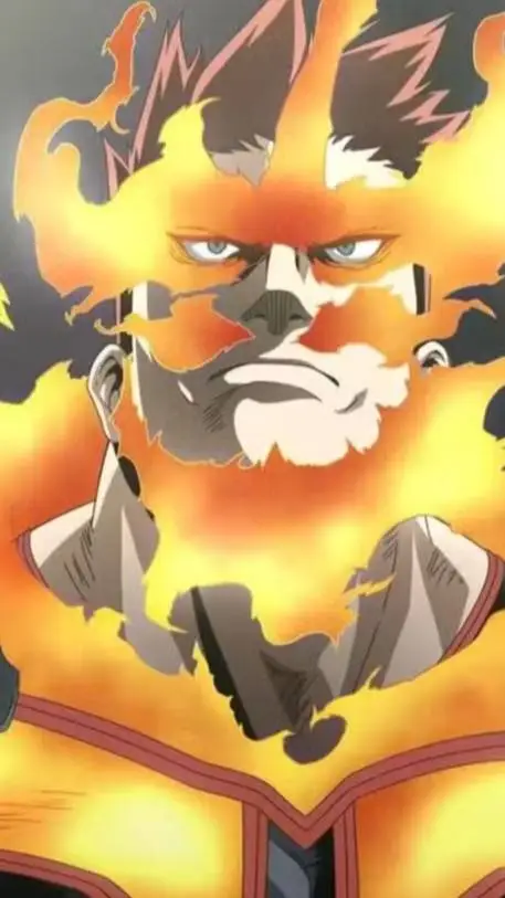 ai character: Enji Todoroki  background