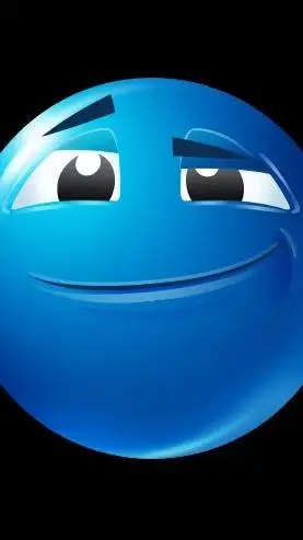 ai character: blue emoji background