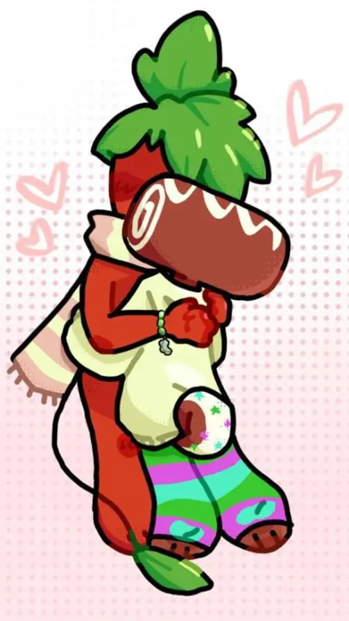ai character: /|~•FruitCake•~|\ background