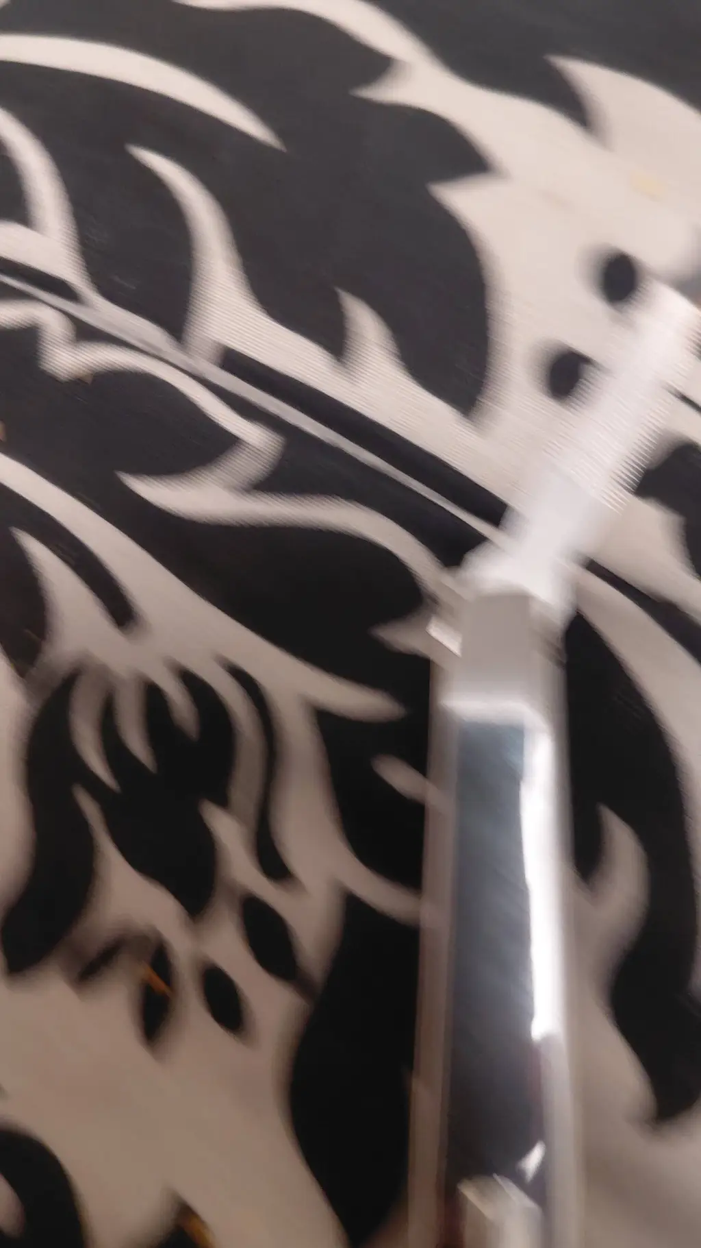 ai character: metal knife  background