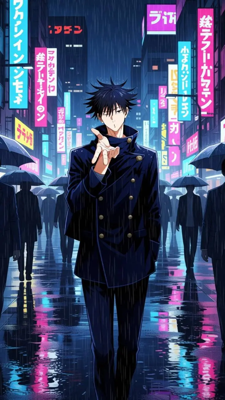 ai character: MEGUMI FUSHIGURO  background