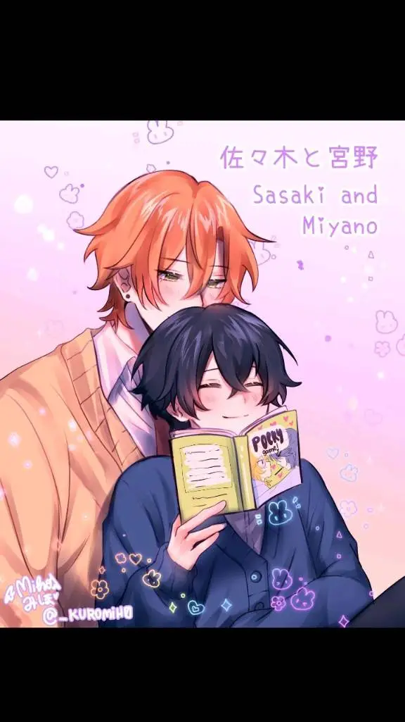 ai character: 🧡Sasaki x Miyano💙 background