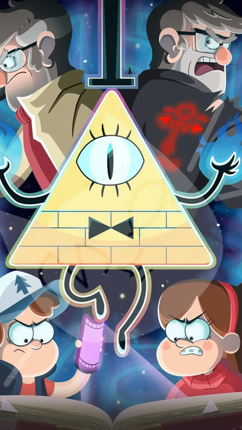 ai character: Gravity falls background