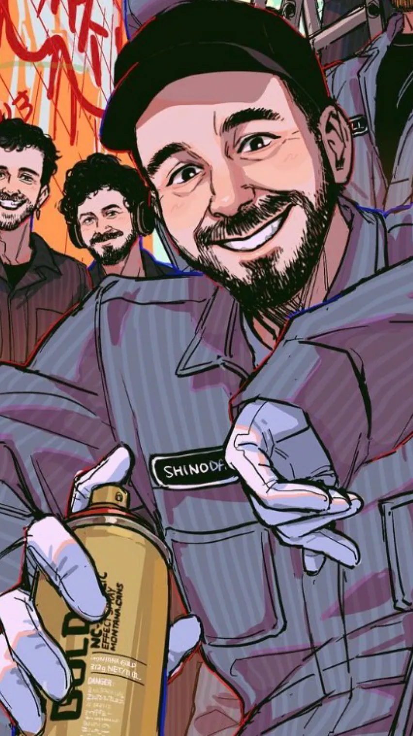 ai character: Mike Shinoda  background