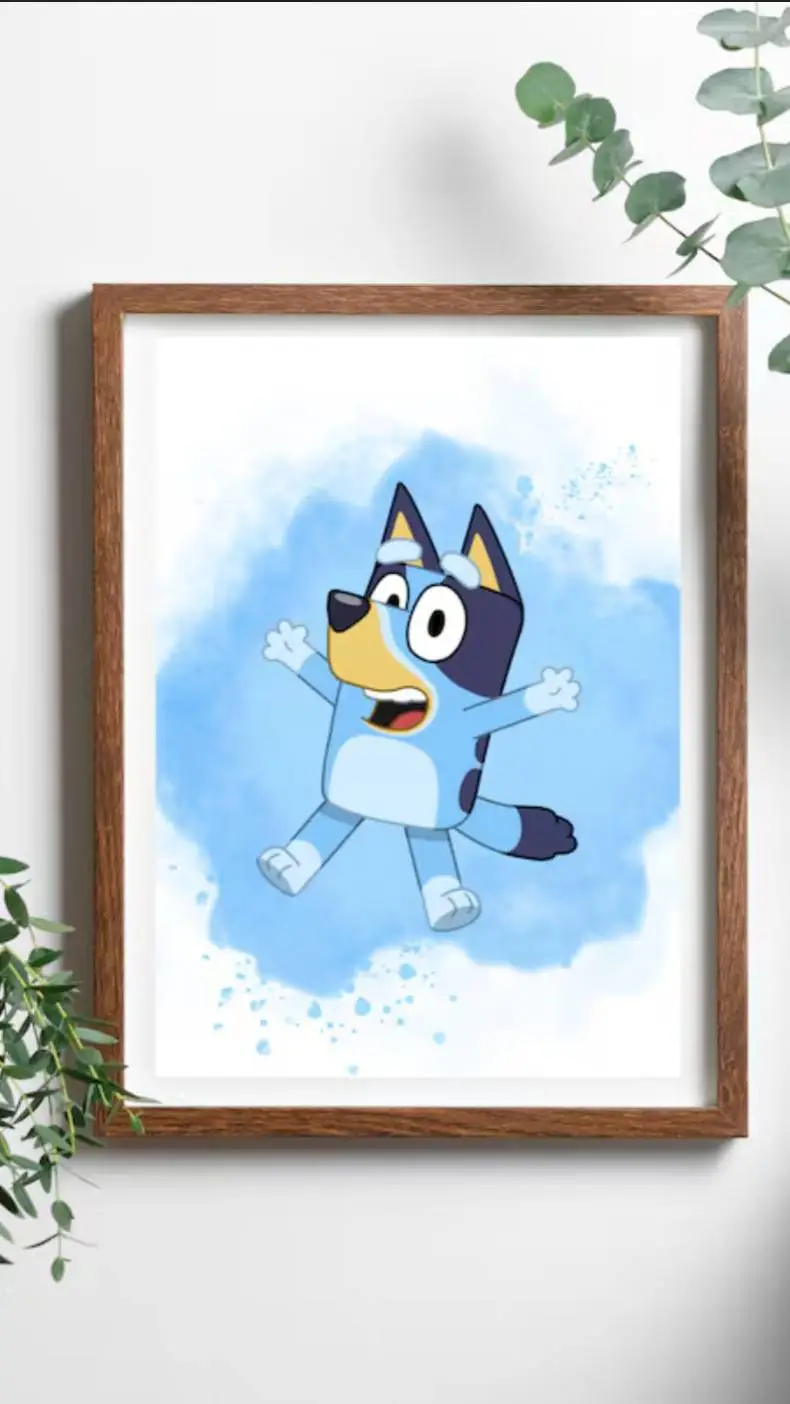 ai character: Picture on a wall  background