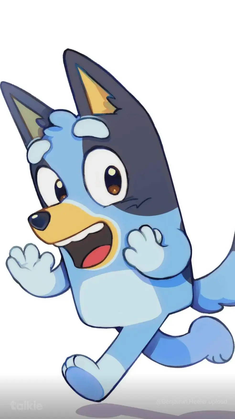 ai character: 💕Bluey  background