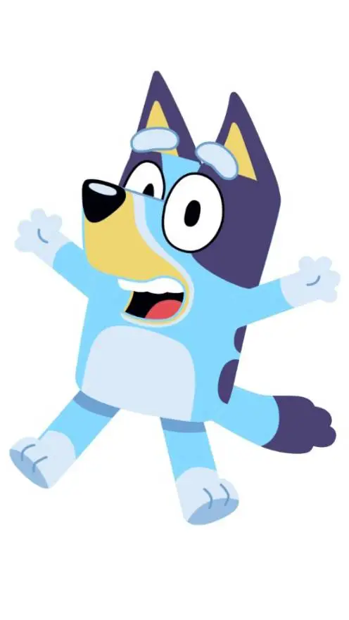 ai character: Bluey ✨️  background