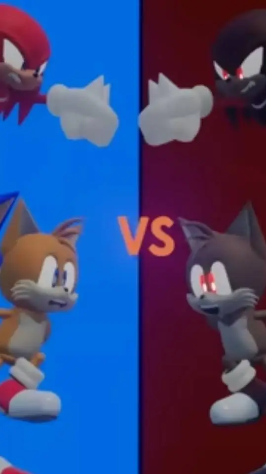 ai character: sonic vs dark  background