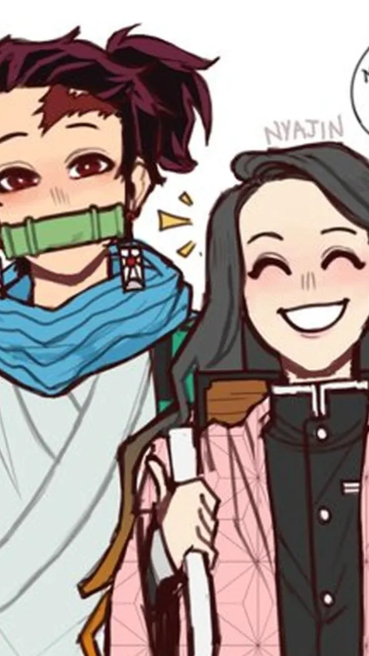 ai character: Tanjiro and nezuko background