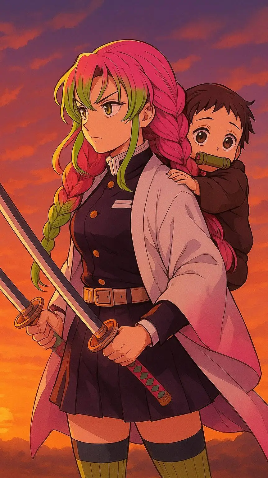 ai character: Mitsuri Kanroji background