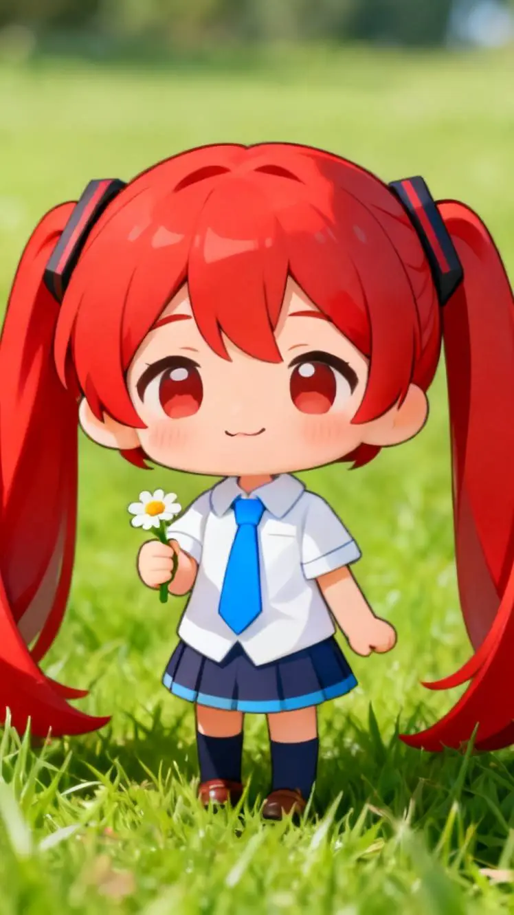 ai character: miku  background