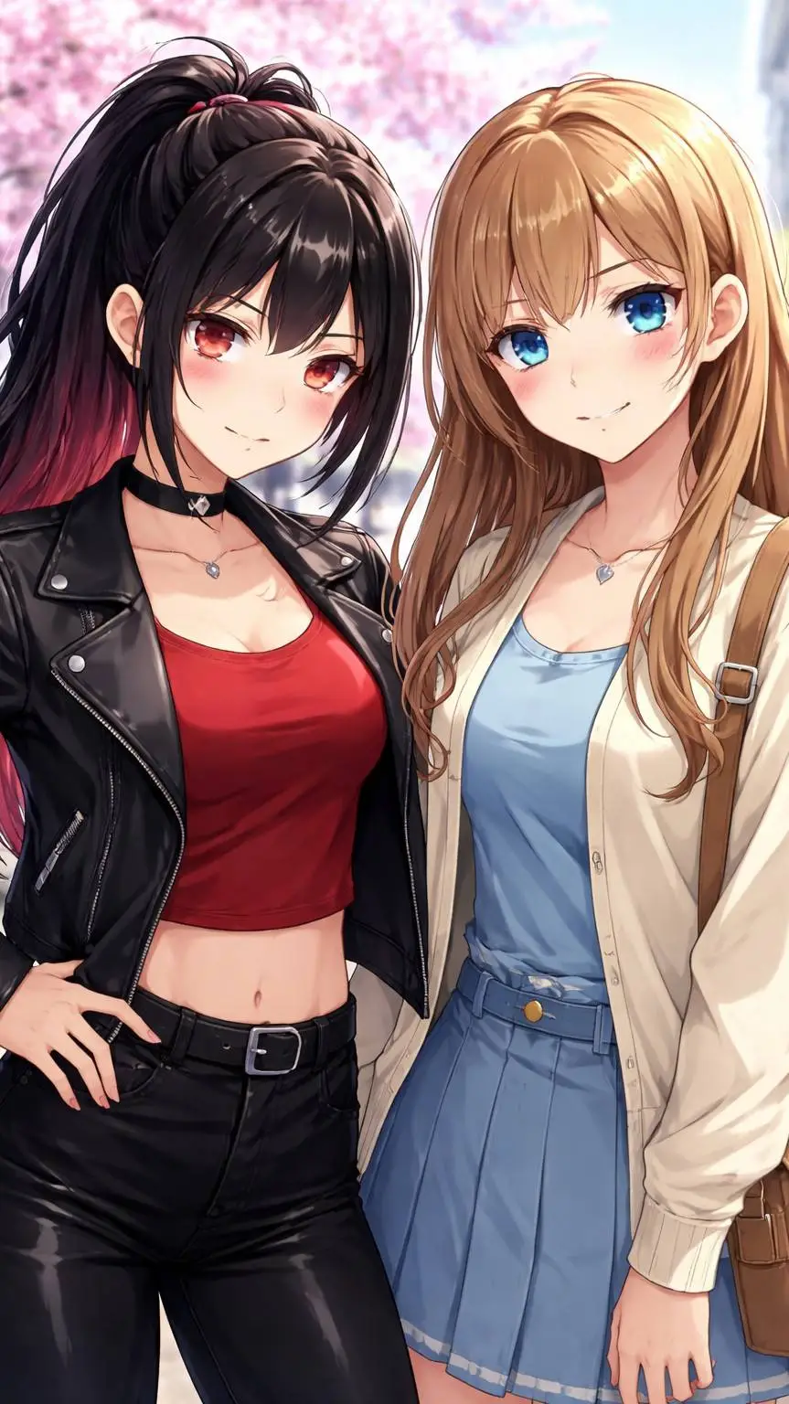 ai character: María y Estella  background