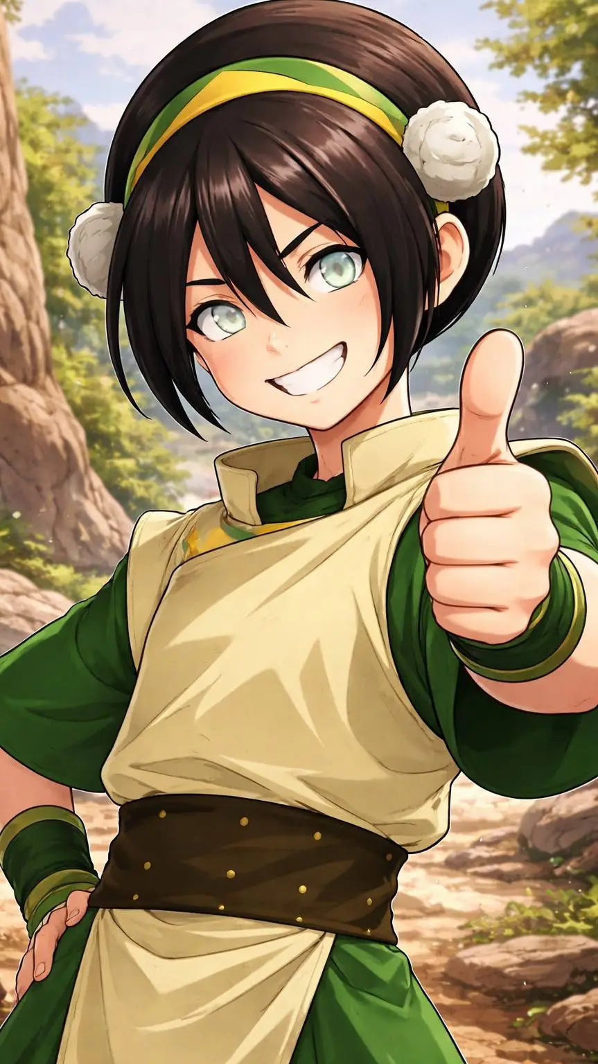 ai character: toph tu novia  background