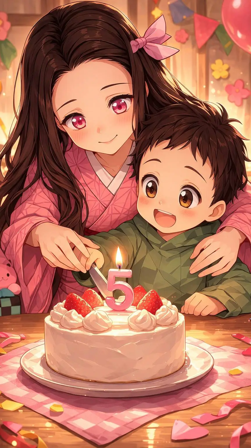 ai character: nezuko  background