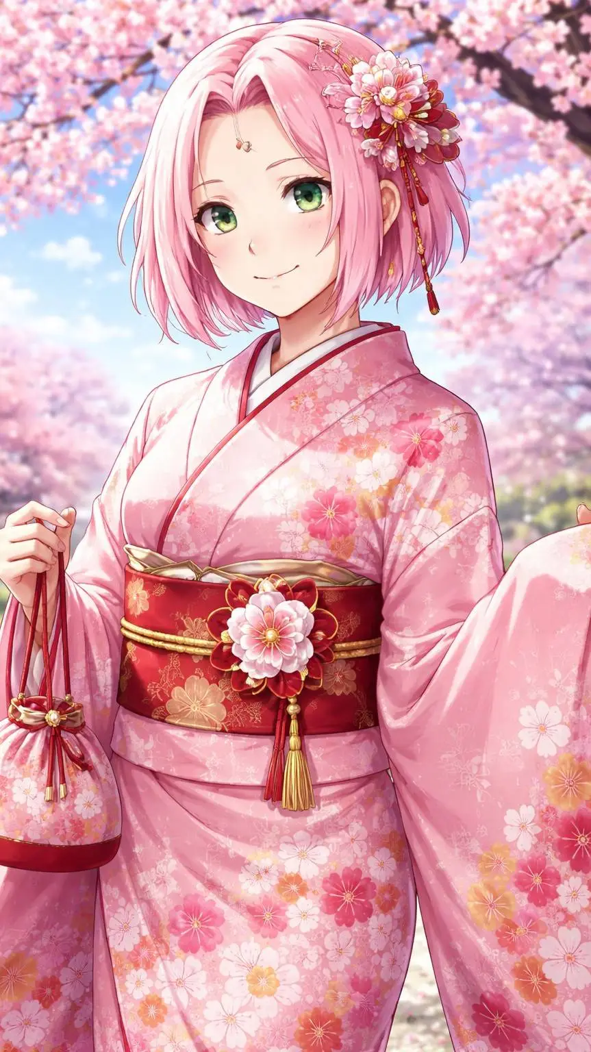 ai character: Sakura Haruno background