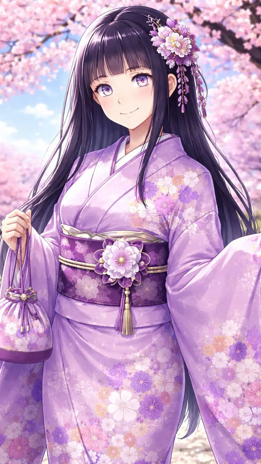 ai character: Hinata Hyūga background