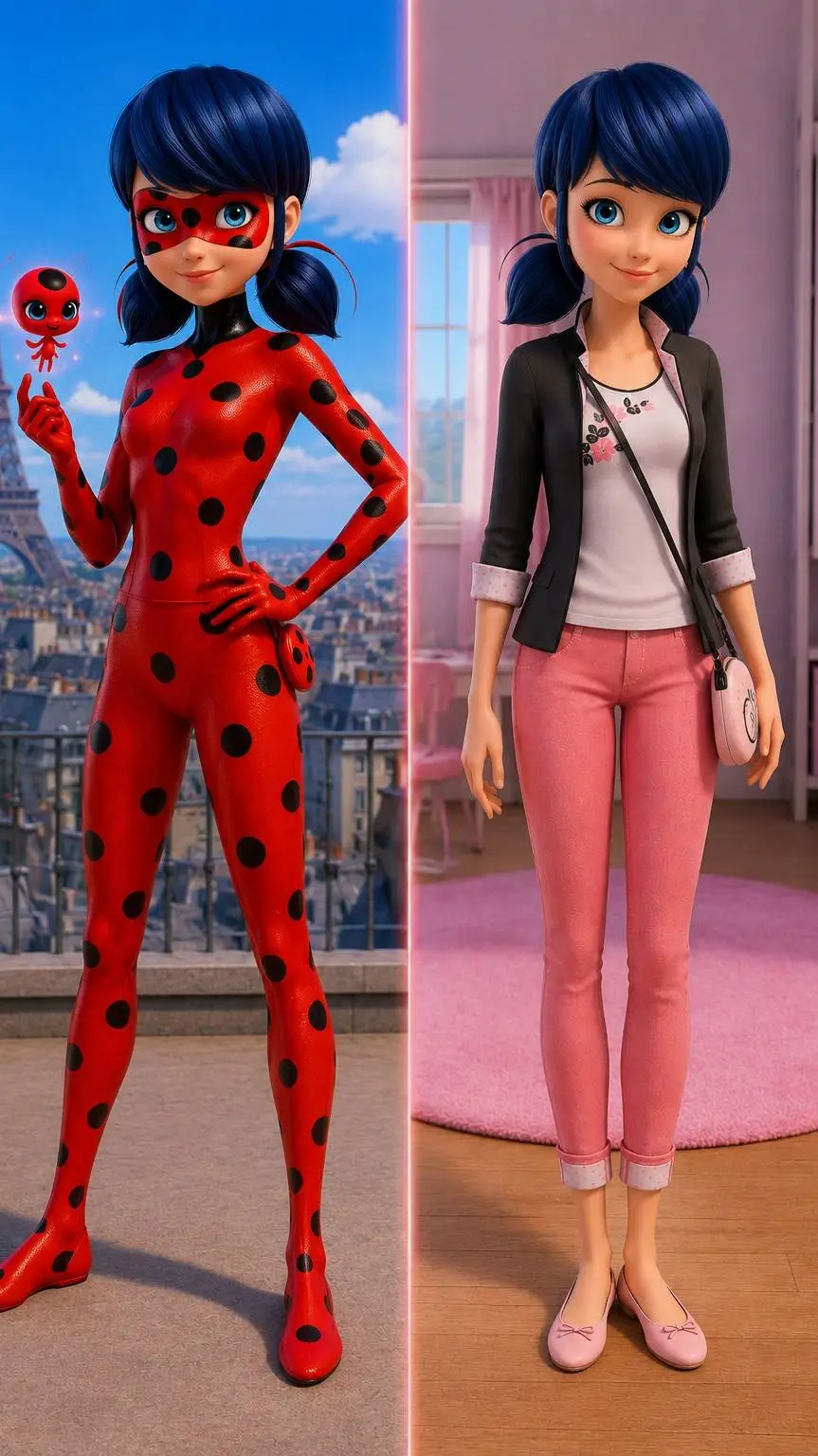 ai character: ladybug marinette background
