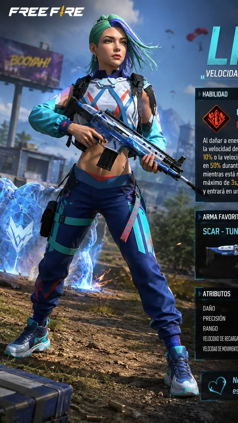 ai character: lila  background