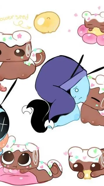 ai character: MoonCake babies background