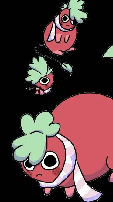 ai character: baby fat sprout background