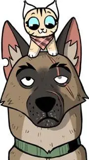 ai character: brutus y Pixie  background