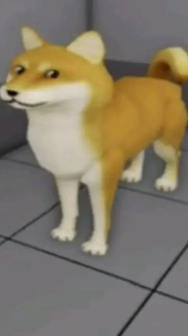 ai character: dog pound de temu background