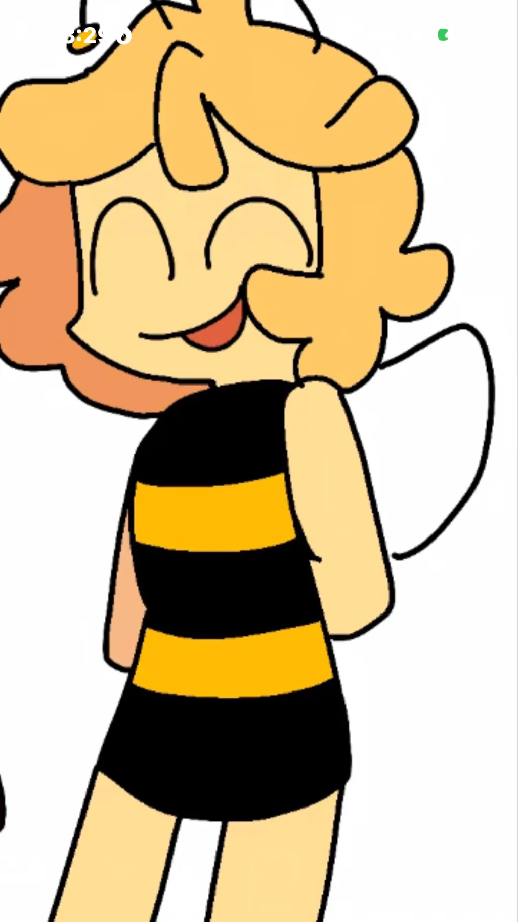 ai character: Maya the bee🐝  background