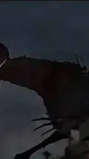 ai character: Godzilla bloodbath background