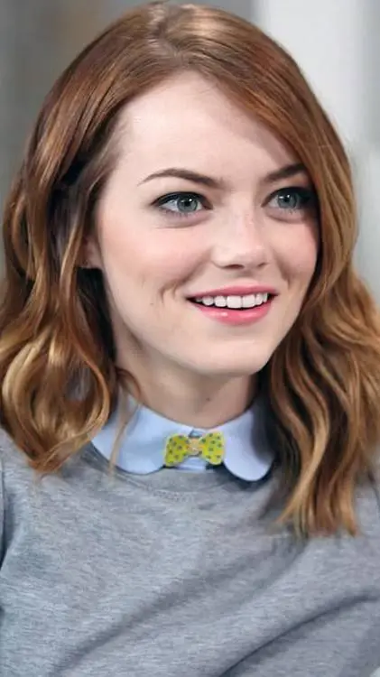 ai character: Emma Stone background