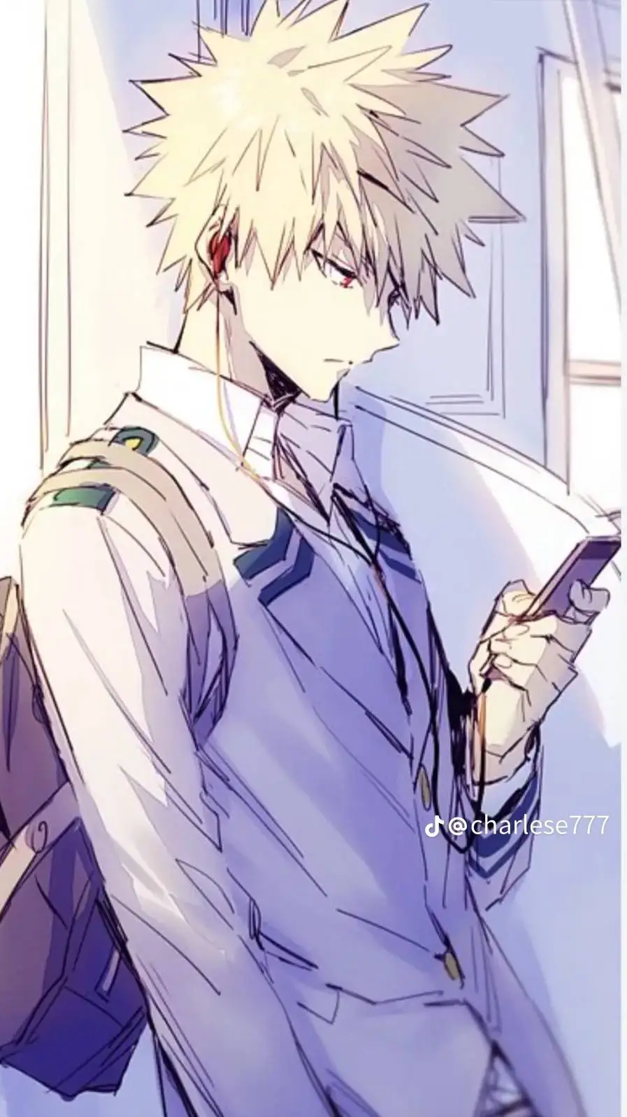 ai character: Katsuki Bakugo  background