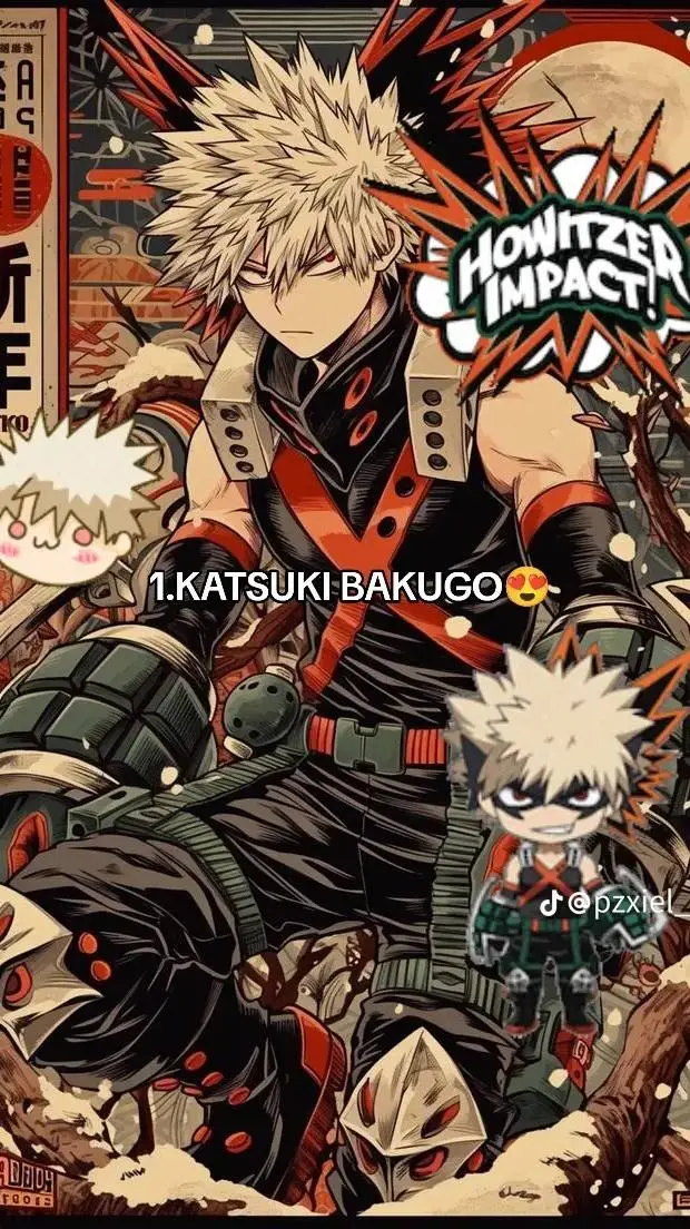 ai character: Dynamight Bakugo💥💣 background
