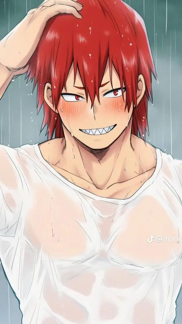 ai character: Rain Wet Kirishima background